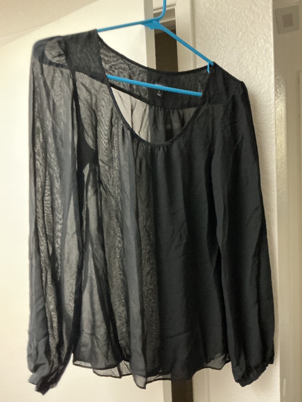 Massimo y2k sheer vintage  black blouse size small